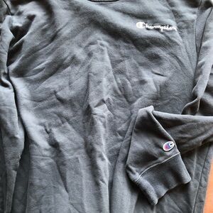 Champion navy Crewneck Pullover with Subtle Logo Tag